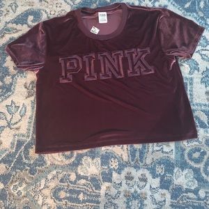 PINK VELVET TOP
